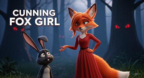 The black rabbit falls under the spell of the cunning fox girl in red..but is it love or a trap?🦊🐇
