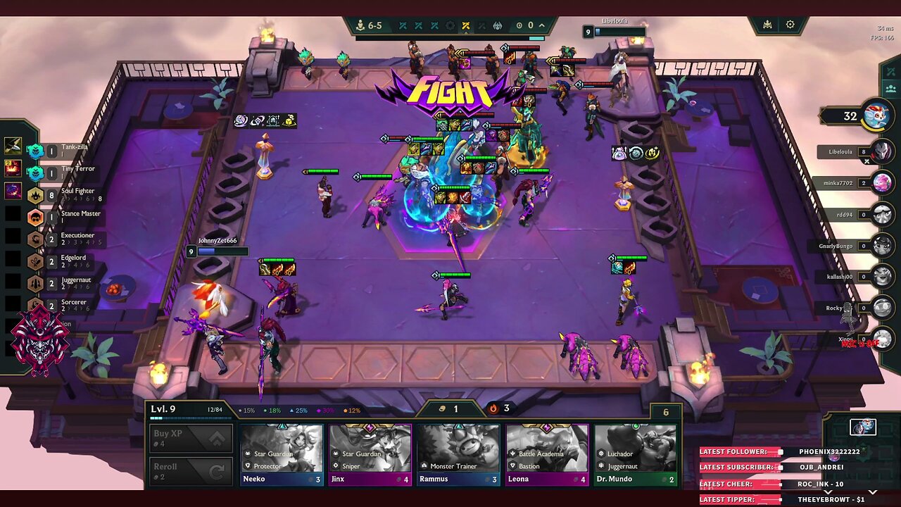 Just some Soul Fighters for a win in Teamfight Tactics