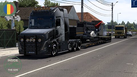 Enjoying the roundabouts in Romania with Volvo VT5 | Wheel cam | Open Pipe Sound | ETS2