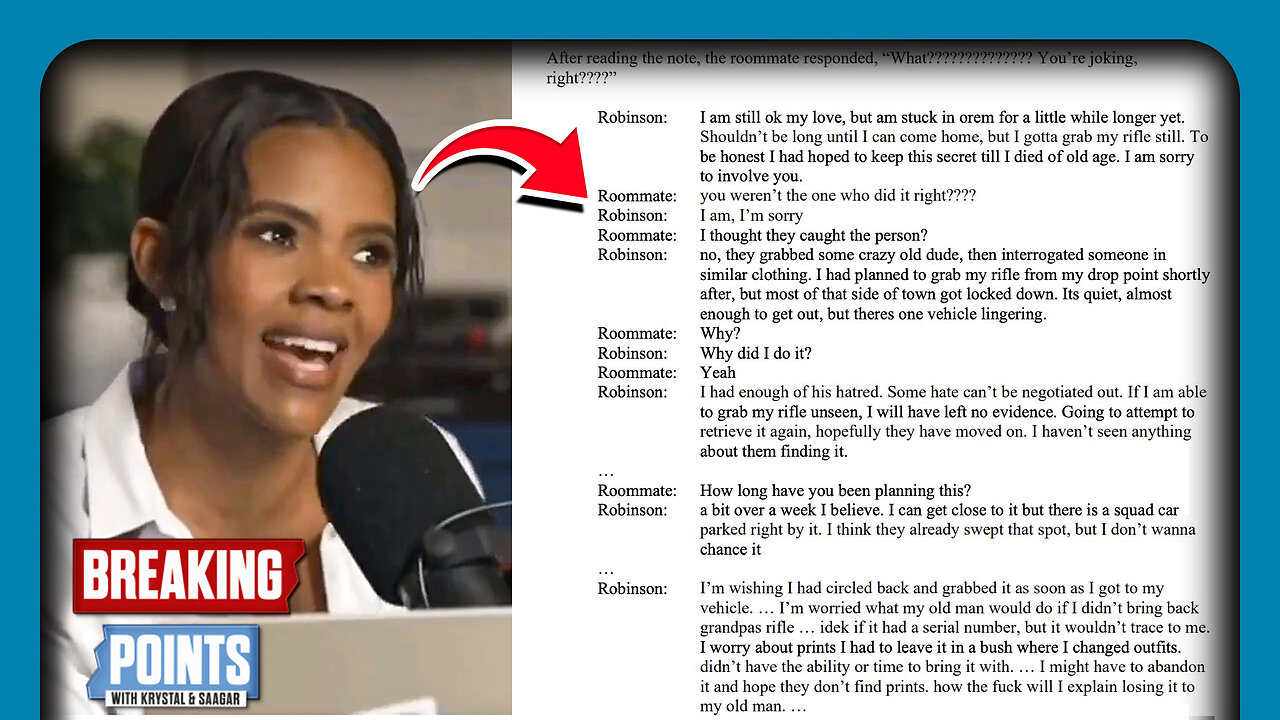 Candace: Charlie Kirk Assassin Texts 'DOCTORED'