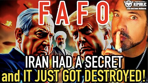 FAFO! Iran Had a SECRET and It Just Got Destroyed! Trump DROPS CHILLING BRUTAL ULTIMATUM!