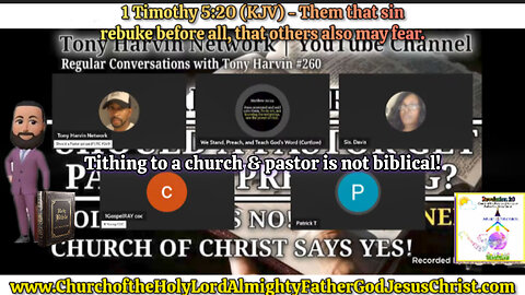 Tithing To A Church & Pastor is not Biblical! You have been lied too and scammed! Time to Rebuke!