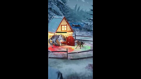 dogs help hwr wwolf in could day #