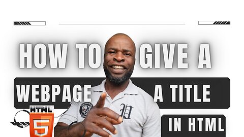 🏷️ How to Give a Webpage a Title in HTML | HTML Title Tag Tutorial