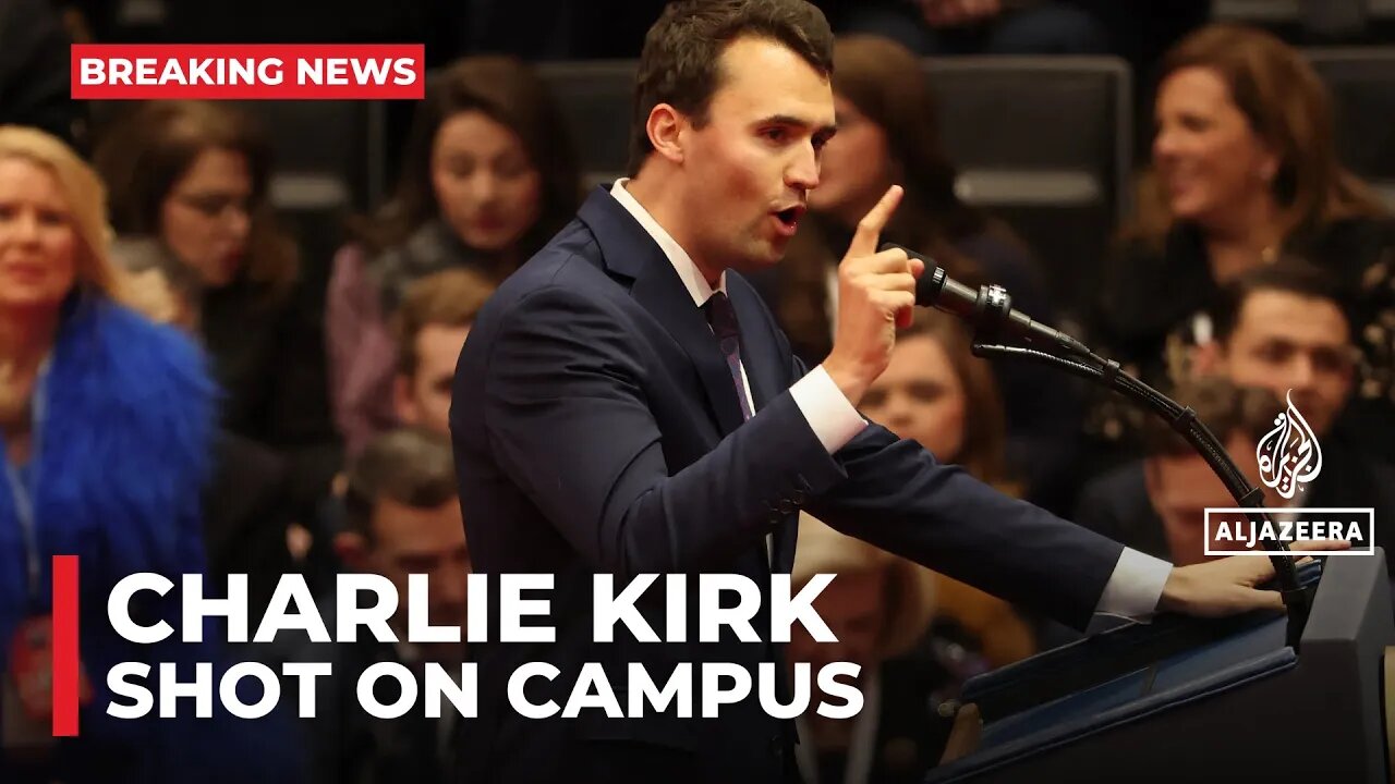 Right-wing activist Charlie Kirk shot at US university