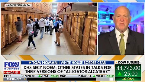 "We need detention beds. Thank Goodness we got the Big Beautiful Bill passed," - Homan 7.18.25