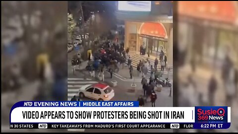 Video Appears to Show Protesters Being Shot in Iran
