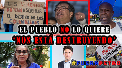 COLOMBIANOS opinan sobre PETRO: ¡La gente YA NO AGUANTA MÁS la realidad de COLOMBIA!