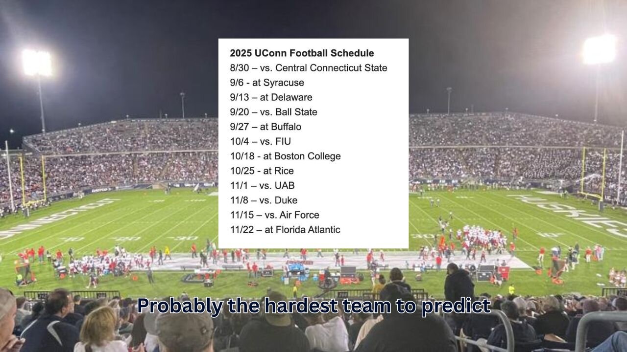 If UConn keeps to form, they should be going back to a bowl game in 2025