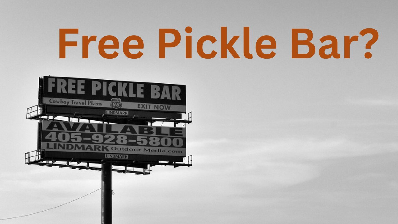 Roadside Attractions: Free Pickle Bar?