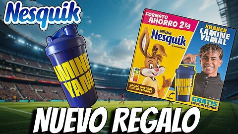 Nuevo REGALO de NESQUIK 🥛 Shaker de Lamine Yamal ⚽✨