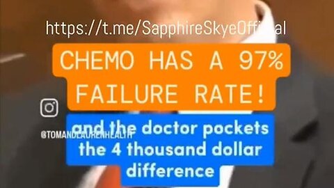 "Unveiling the Truth: Chemotherapy's 97% Failure Rate & Doctors' Financial Gain"