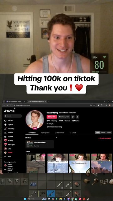 100k on tiktok!
