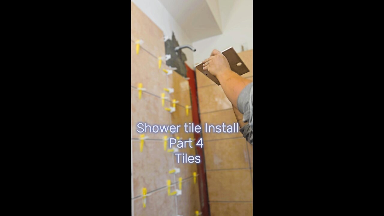 Shower Tile installation Part 4:Tiles