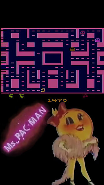 Ms. Pac-Man wanders off... #retrogaming #mspacman #atari