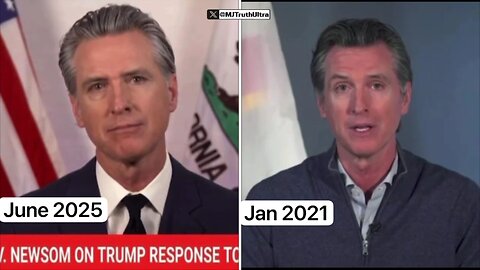 Gavin Newscum 2025 vs Gavin Newscum 2021, who is pulling his string