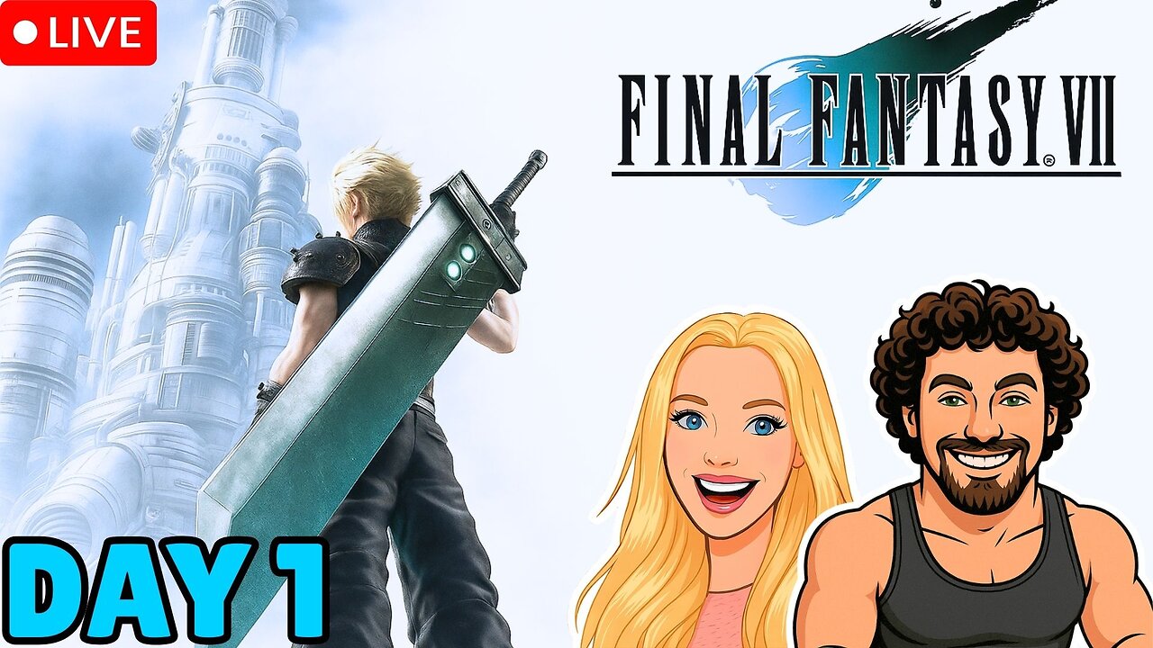 Her First Time Playing Final Fantasy 7 - Galaxy Day 1