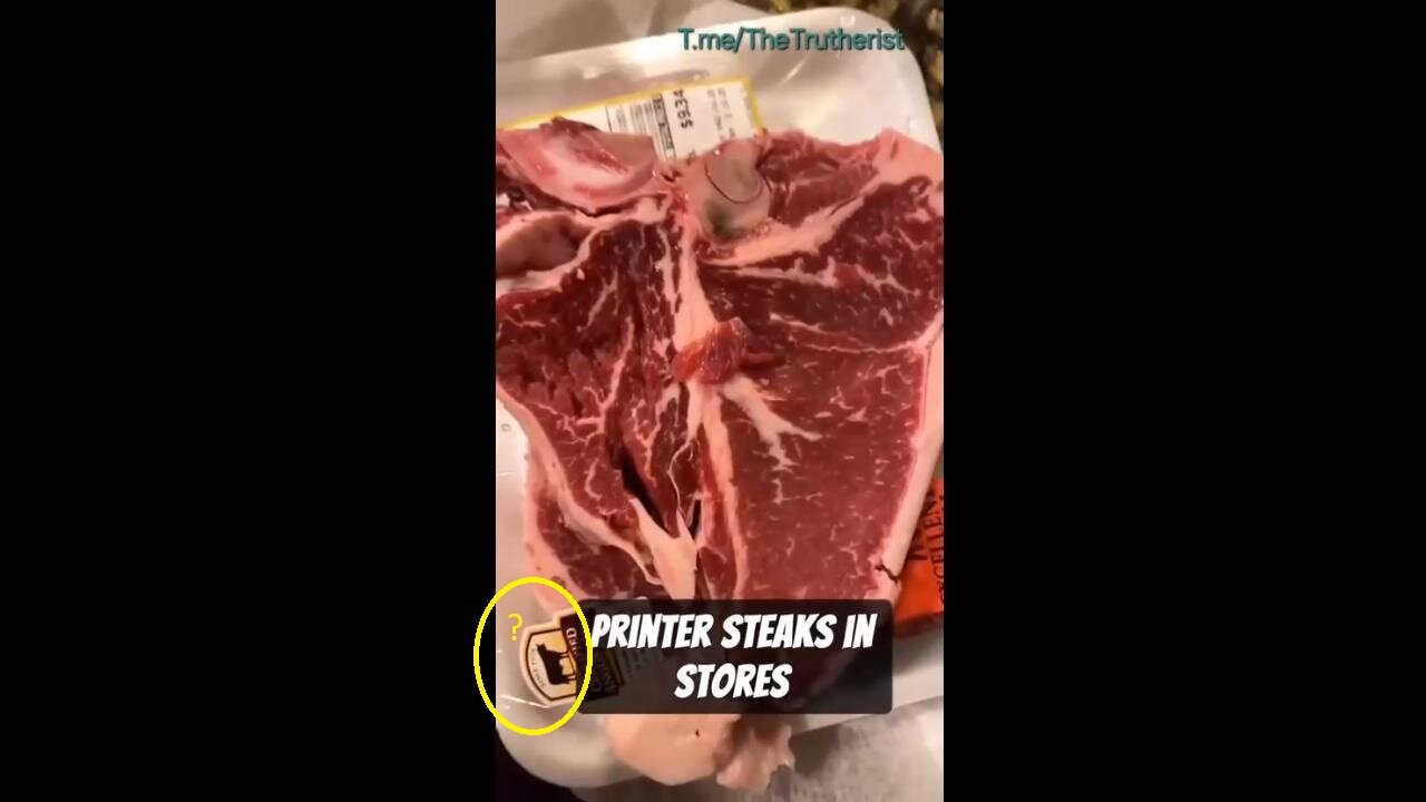 WARNING! Printer steaks (fake meat) in stores, without disclosure!