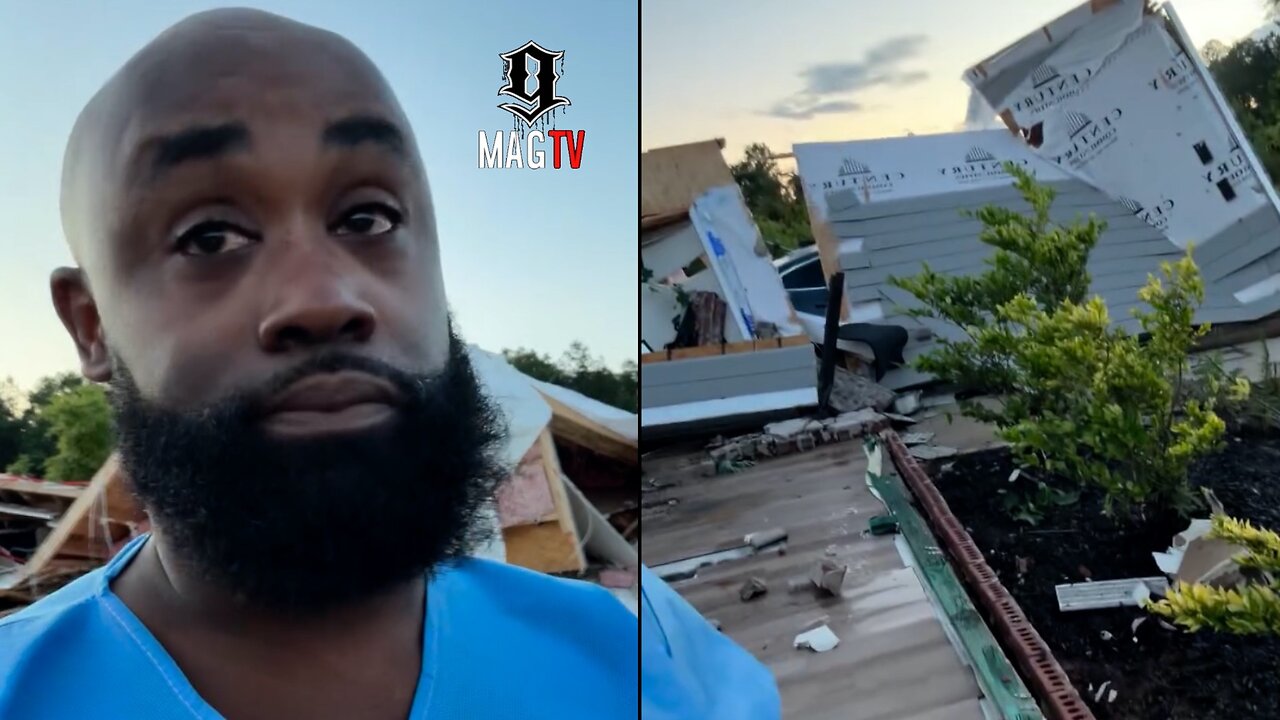 Actor Tray Chaney From The Wire Holds Back Tears After Losing His Home During Tornado Storm! 🙏🏾