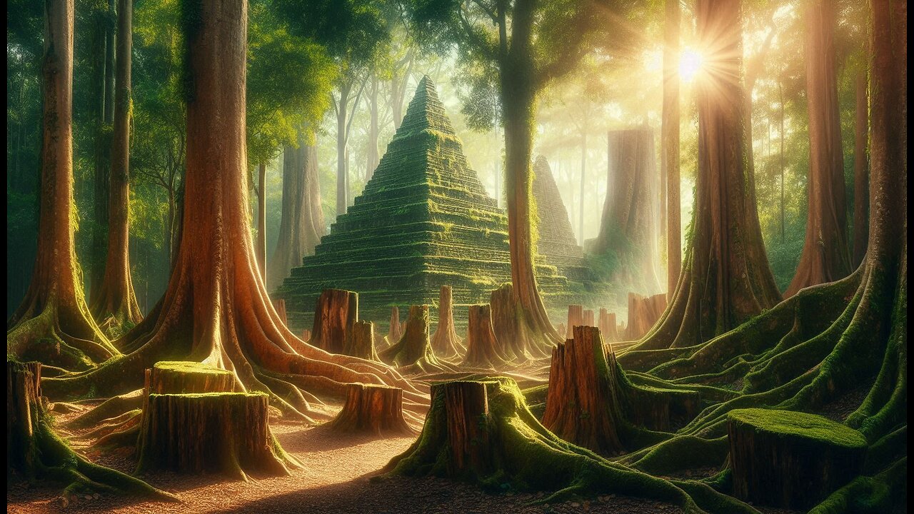 Pyramids on Ancient Tree Stumps?