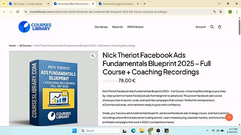 Nick Theriot Facebook Ads Fundamentals Blueprint 2025 – Full Course + Coaching Recordings