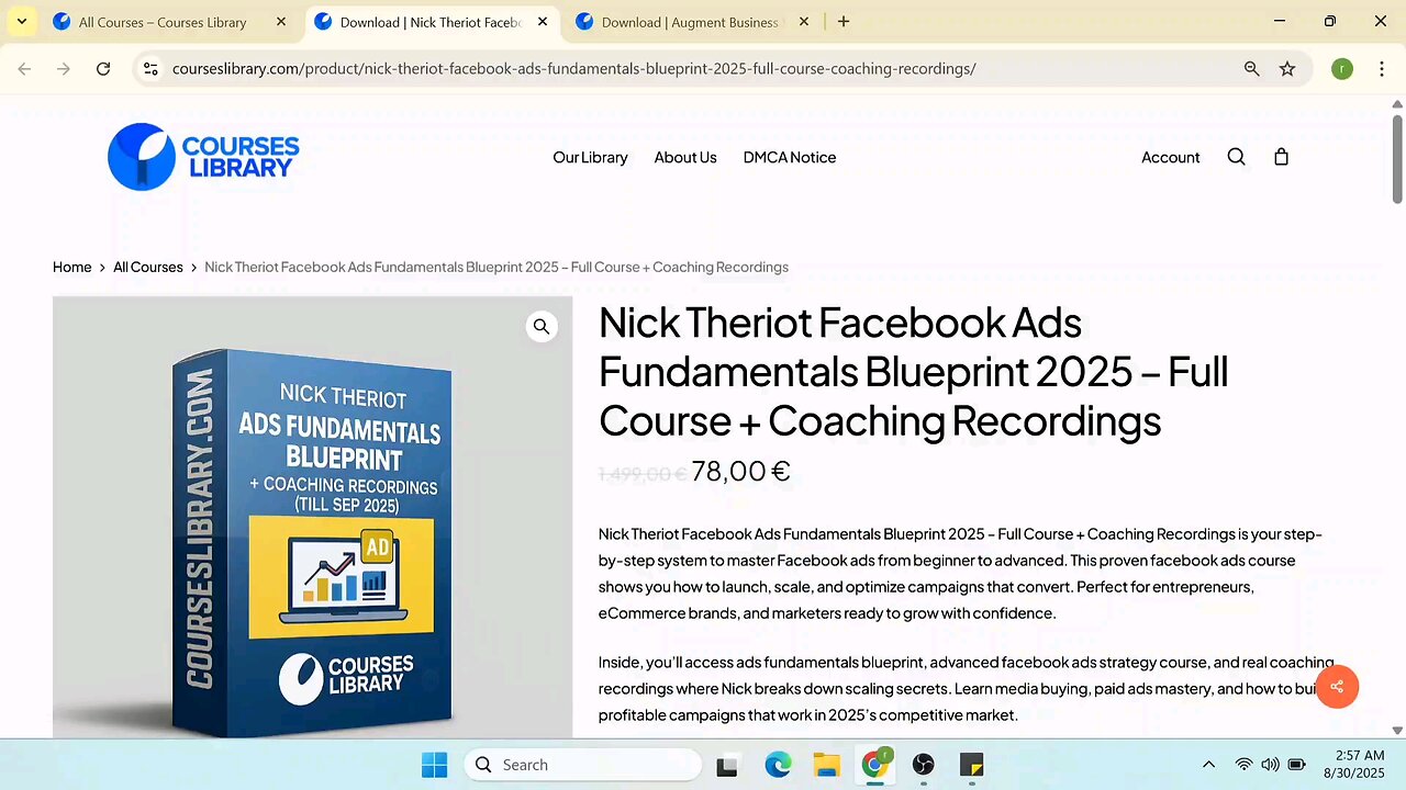 Nick Theriot Facebook Ads Fundamentals Blueprint 2025 – Full Course + Coaching Recordings