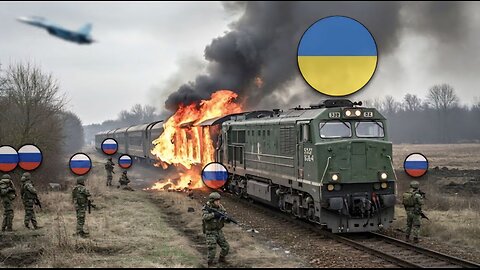Russia’s Deadly Trap—Ukrainian Ammo Train Destroyed Near Kiev