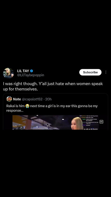 Lil Tay responds to viral video of her arguing with Rakai