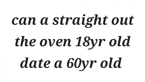 Age gap debate