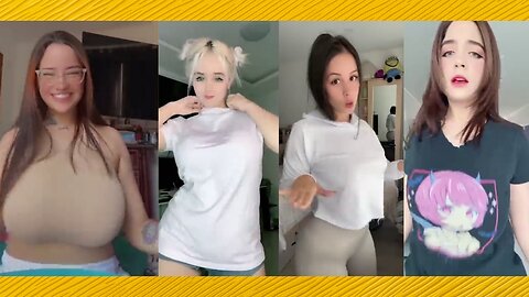 No bra tiktok challenge compilation ❤️‍ClipchampGirls 2025