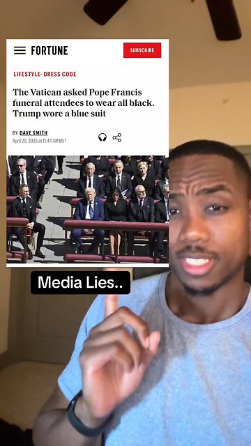 Media Lying Once More About POTUS Big Beautiful Blue Suit