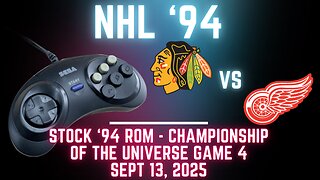 NHL '94 Championship of the Universe Game 4: Blackhawks at Red Wings {Genesis}