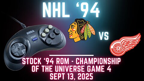 NHL '94 Championship of the Universe Game 4: Blackhawks at Red Wings {Genesis}