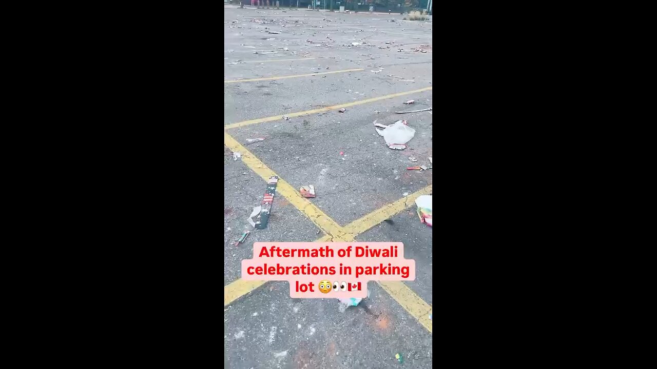 How Indians Leave Parking Lot in Canada After Diwali Festival