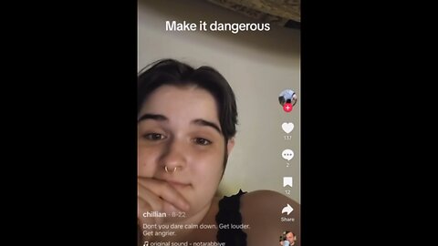 Videos posted on TikTok by non-binary anarchist