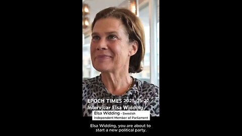 Elsa Widding - Epoch Times interviews Elsa Widding
