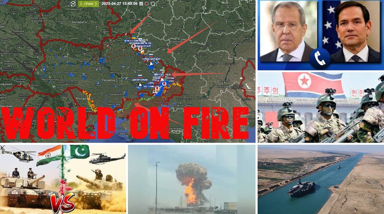 Ukrainian Crisis. North Korean troops in Kursk. India Pakistan Standoff. Iranian Port Disaster..