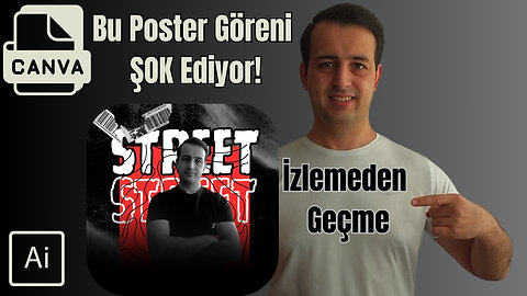 Bu Poster Tasarımı Tekniğiyle Herkesin Dikkatini Çekeceksin! | Canva’da Şok Edici Poster Tasarımı