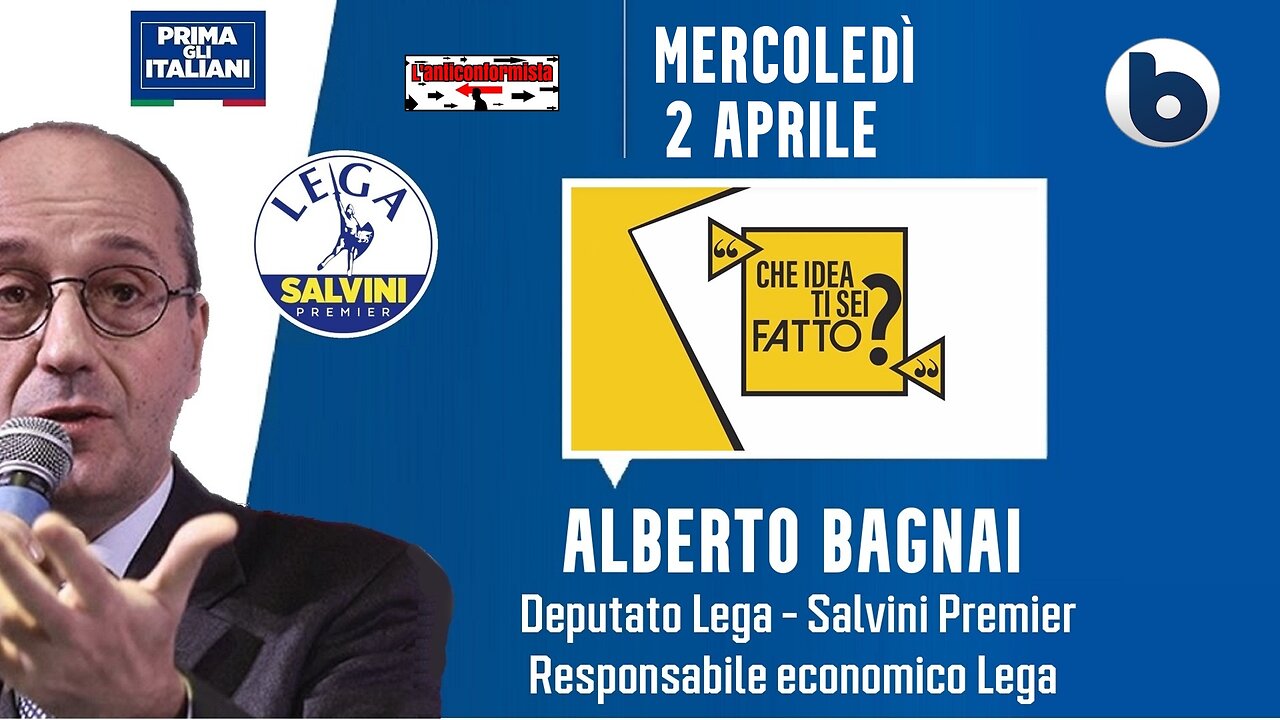 🔴 On. Prof. Alberto Bagnai ospite su Byoblu a "Che idea ti sei fatto?" (02.04.2025)