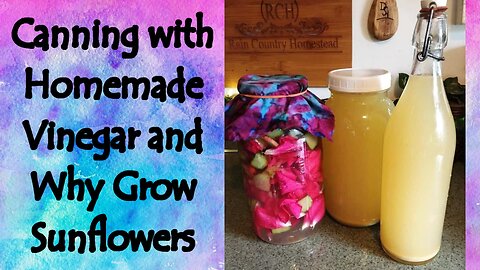 Homemade Vinegar for Canning and Why Grow Sunflowers