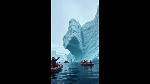 Iceberg crashes onto boat with tourists in Antarctica!