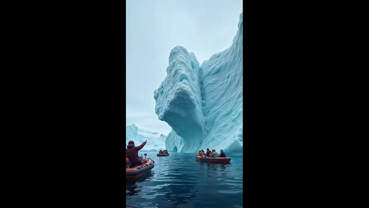 Iceberg crashes onto boat with tourists in Antarctica!