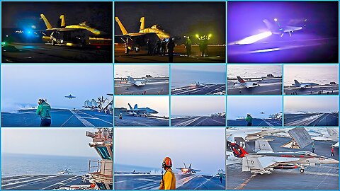 USS Harry S Truman LAUNCHES FIGHTER JETS OVER Middle East!