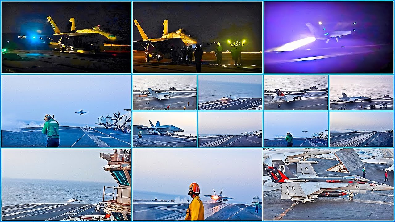 USS Harry S Truman LAUNCHES FIGHTER JETS OVER Middle East!