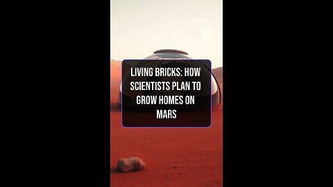 Living Bricks: How Scientists Plan to Grow Homes on Mars