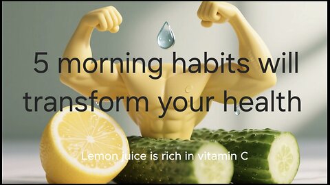 5 mornings habits that will transform your health 👌👀