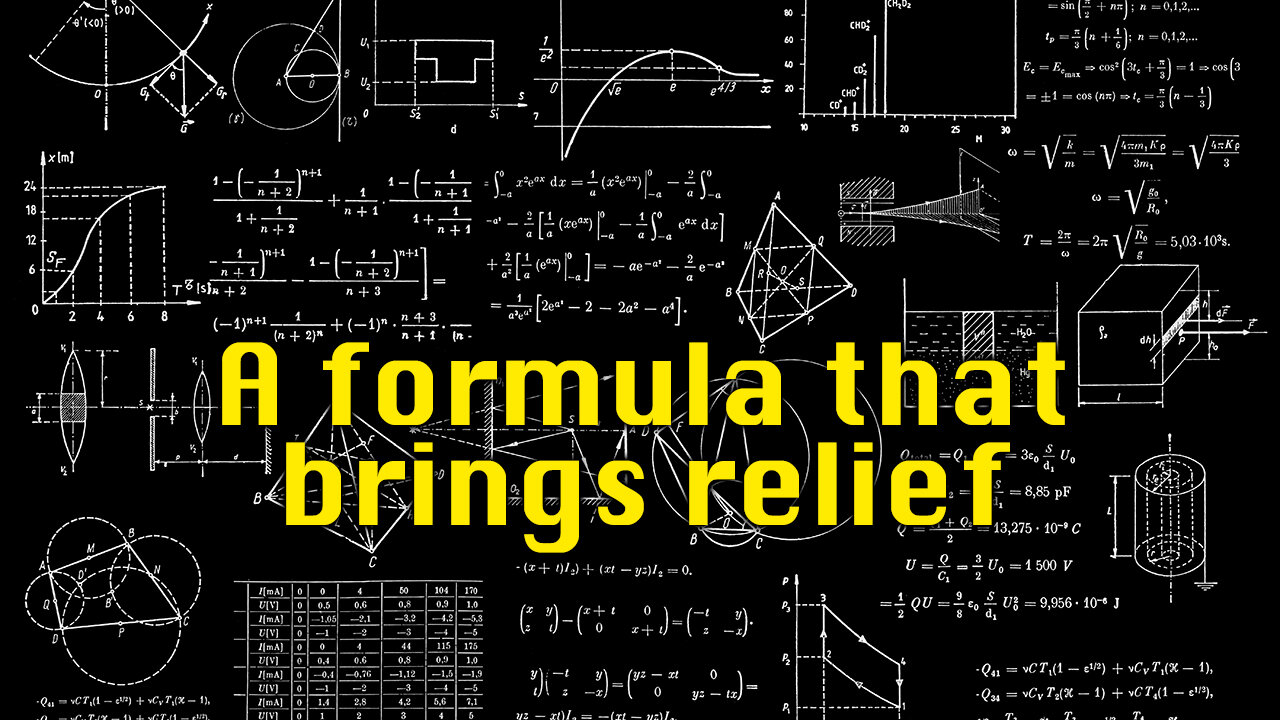 A formula that brings relief