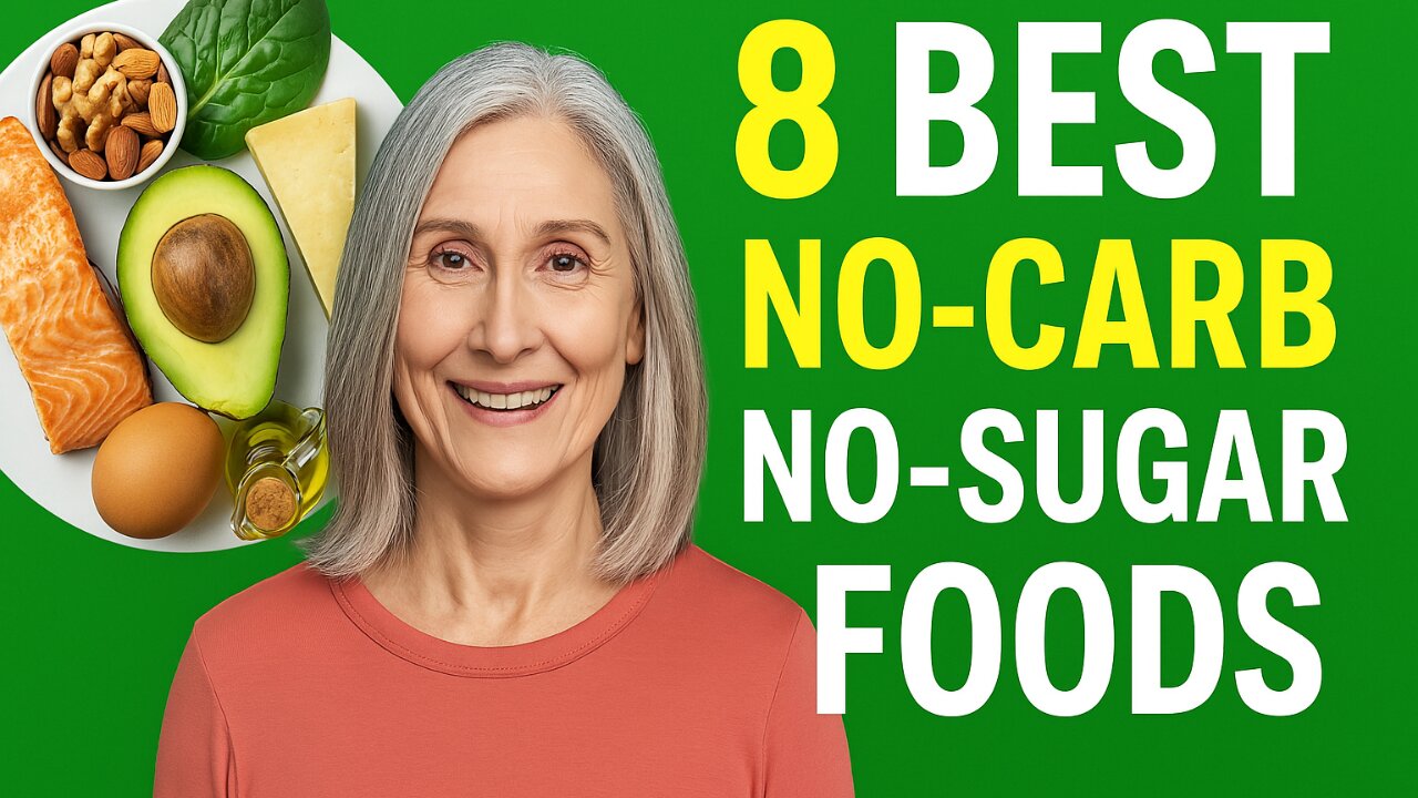 8 BEST No-Carb, No-Sugar Foods Every Senior Should Eat Daily! (LIVE LONGER & STRONGER)