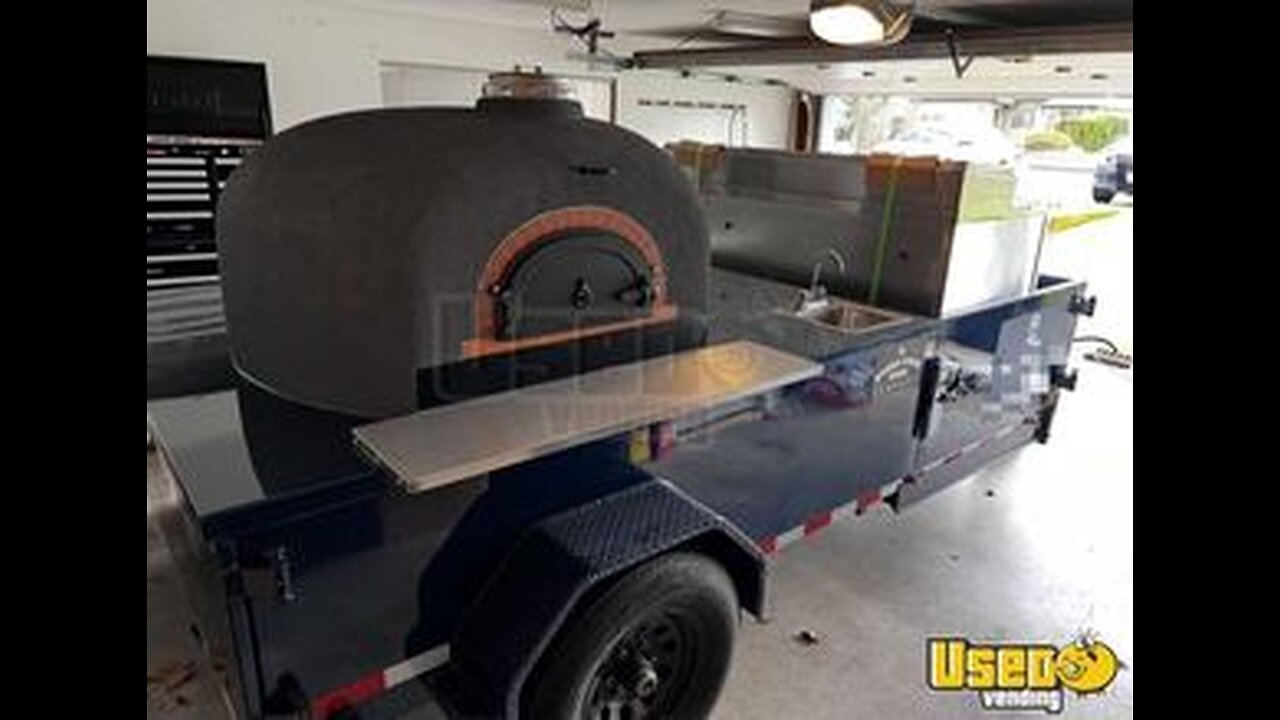 2024 10' Breadstone Wood-Fired Brick Oven Pizza Trailer / Pizzeria on Wheels for Sale in Washington!