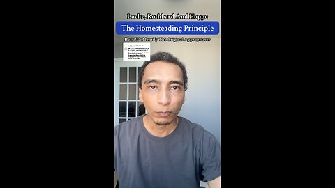 The Homesteading Principle